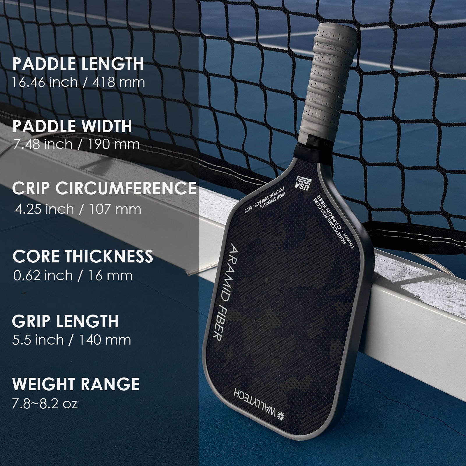 ARAMID FIBER Pickleball Paddle