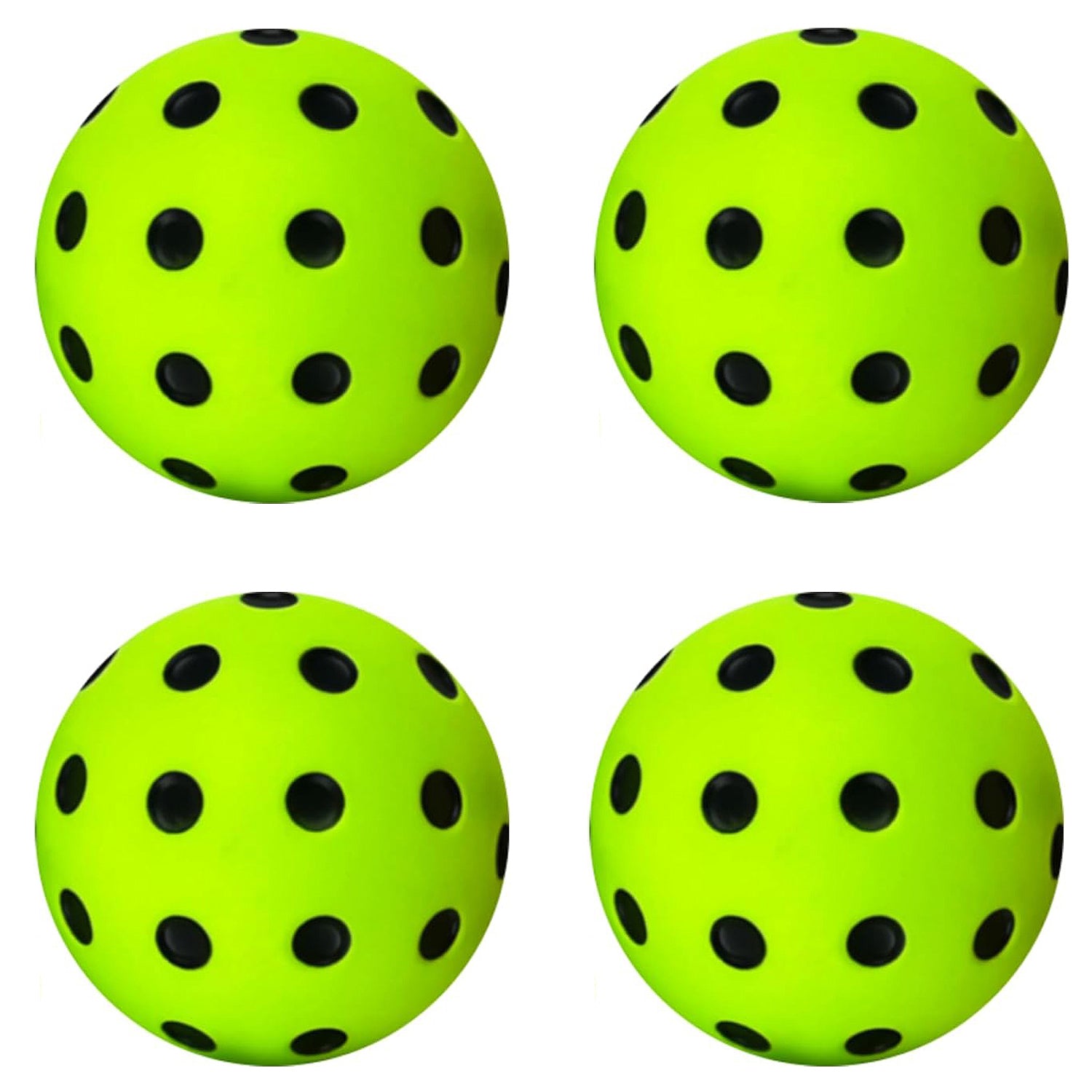 Silent Pickleball Balls 4PCS - Quiet Practice for Indoor & Outdoor Pro Foam