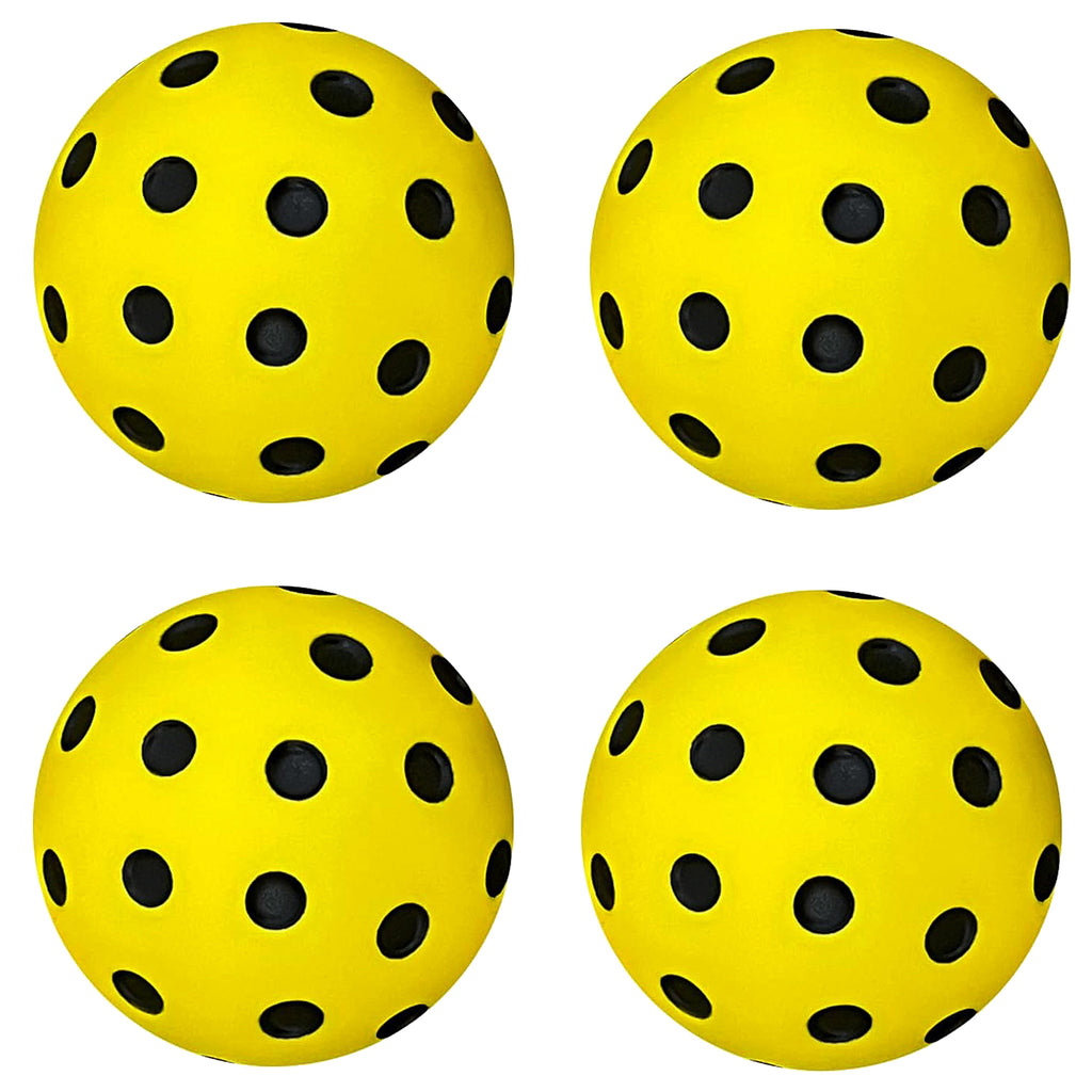 Silent Pickleball Balls 4PCS - Quiet Practice for Indoor & Outdoor Pro Foam