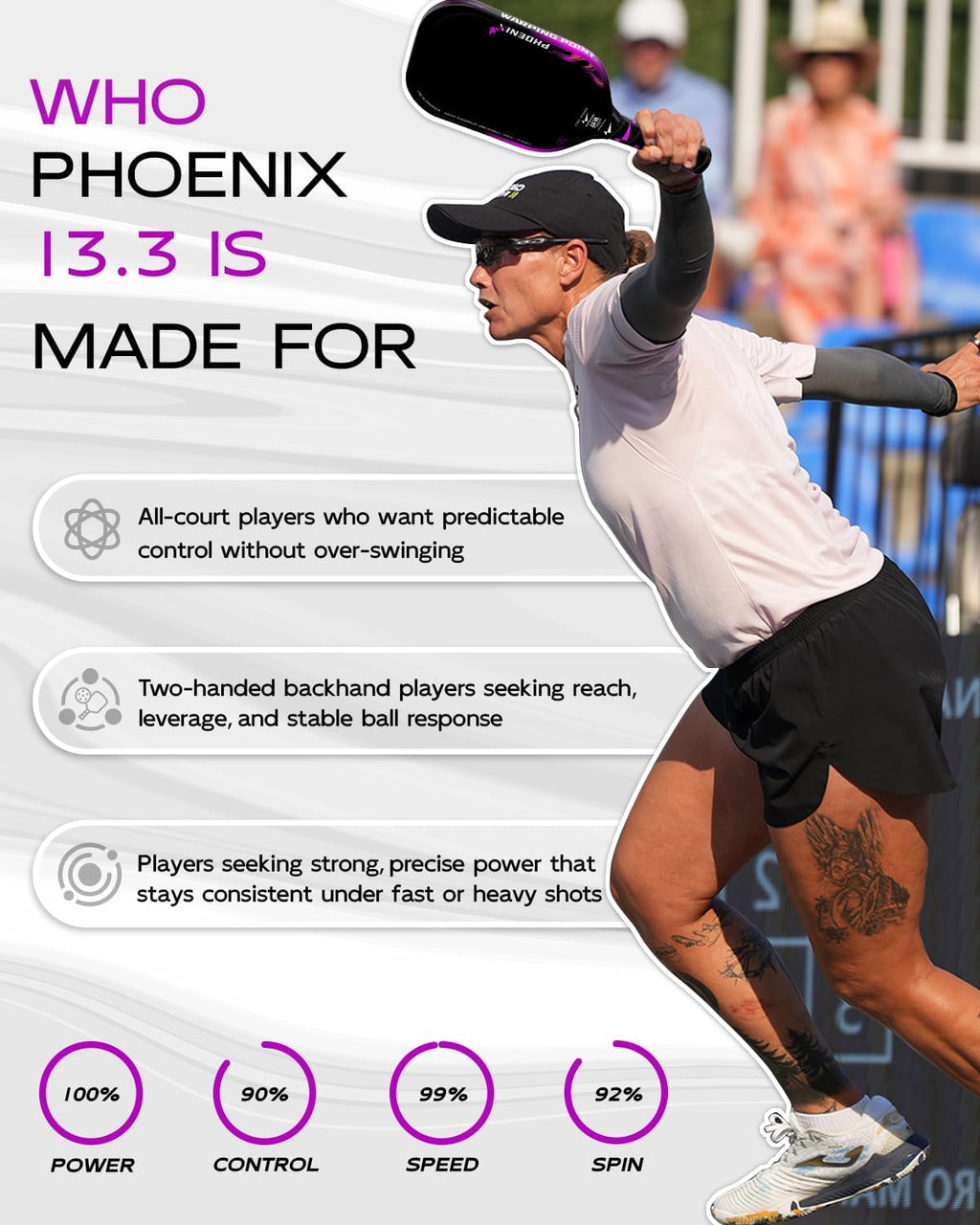 Phoenix Pickleball Paddle - 13.3MM